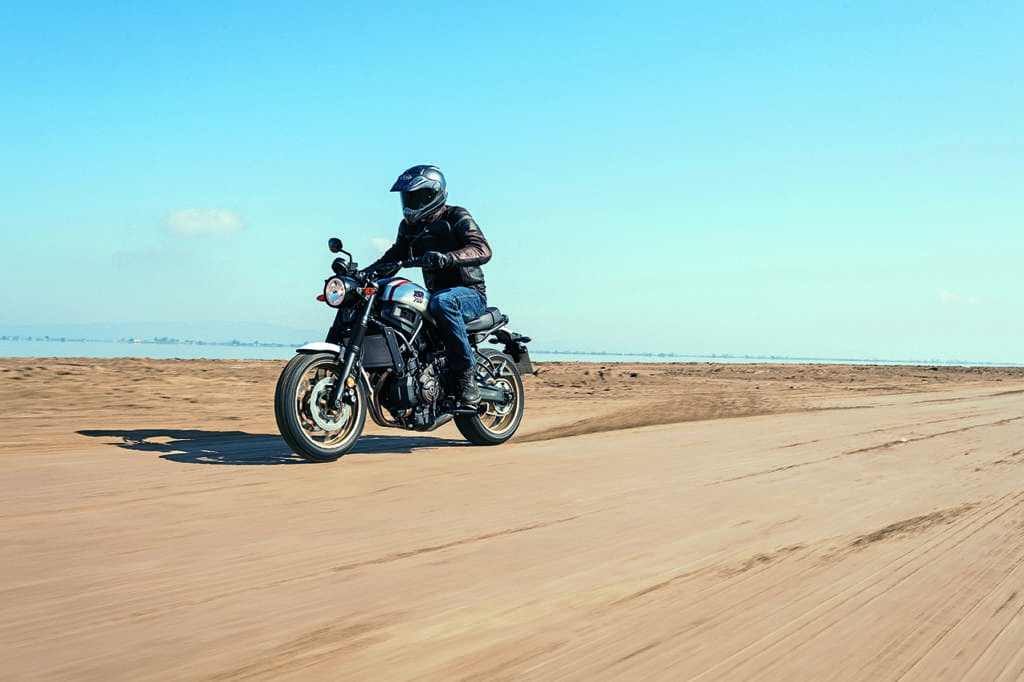 The new Yamaha XSR700 XTribute is a new fun bike with a small n and a big fat F.