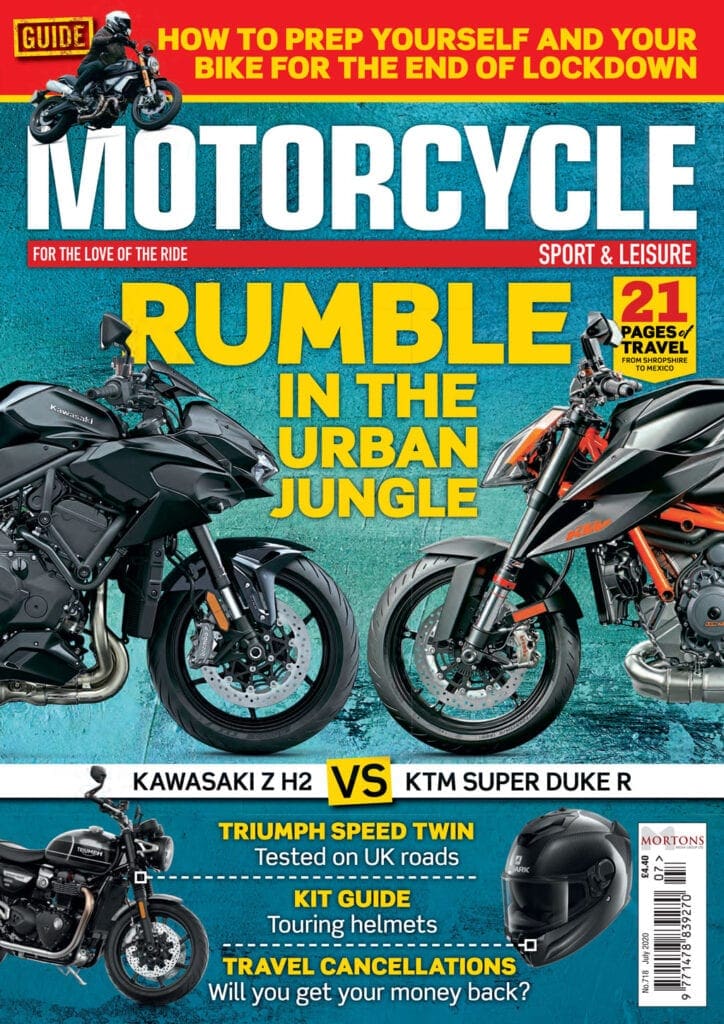 July edition of Motorcycle Sport & Leisure magazine