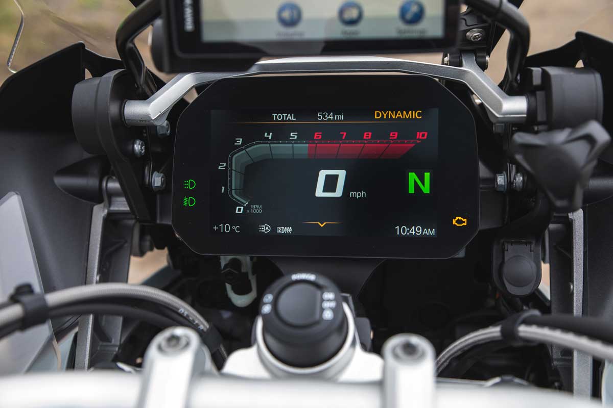 BMW R1250GS Adventure TE dash