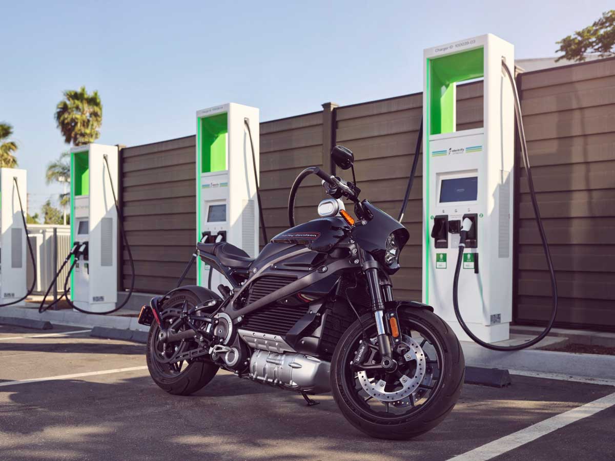 Harley-Davidson LiveWire at Charging Station