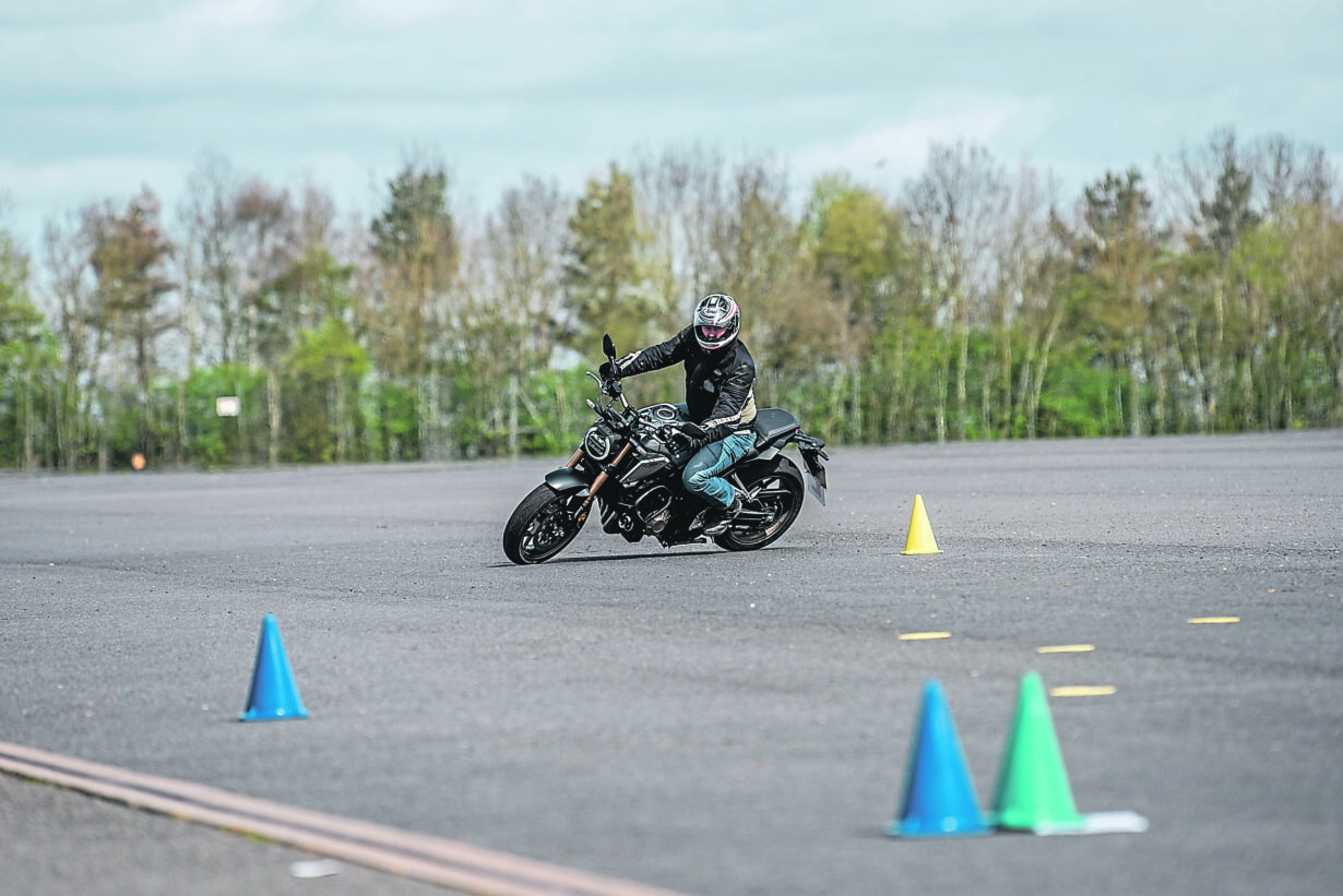 U-Turn on a motorcycle